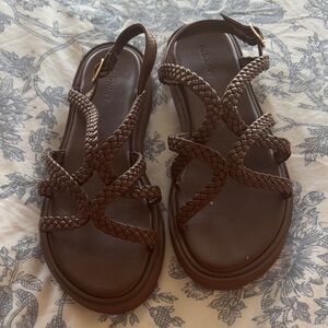 Old Navy Brown Braided Sandals